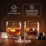 Instrukcja kamienie chłodzące do whisky Gemour kostki do napojów kamienie do whisky jak używać