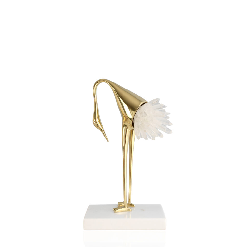 Luksusowa figurka ptak 22 cm