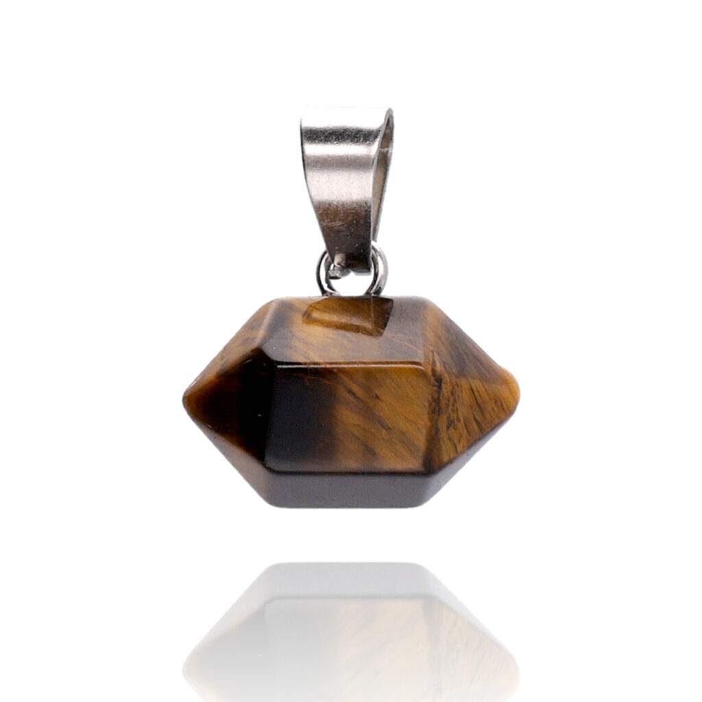 Wisiorek poziomy z tygrysiego oka amulet