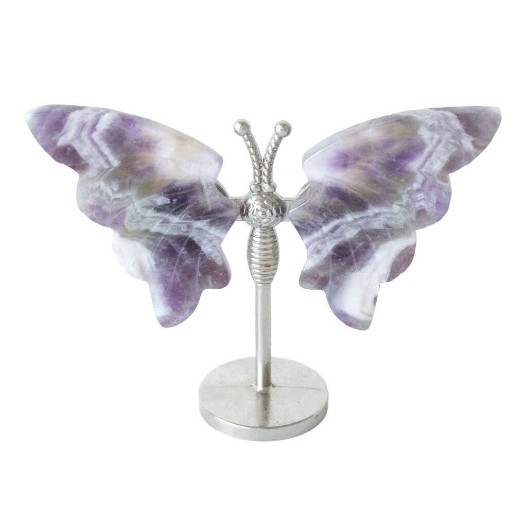 Motyl Figurka Dekoracja Kamień Naturalny Rzeźbiony Motylek na Prezent nr 16