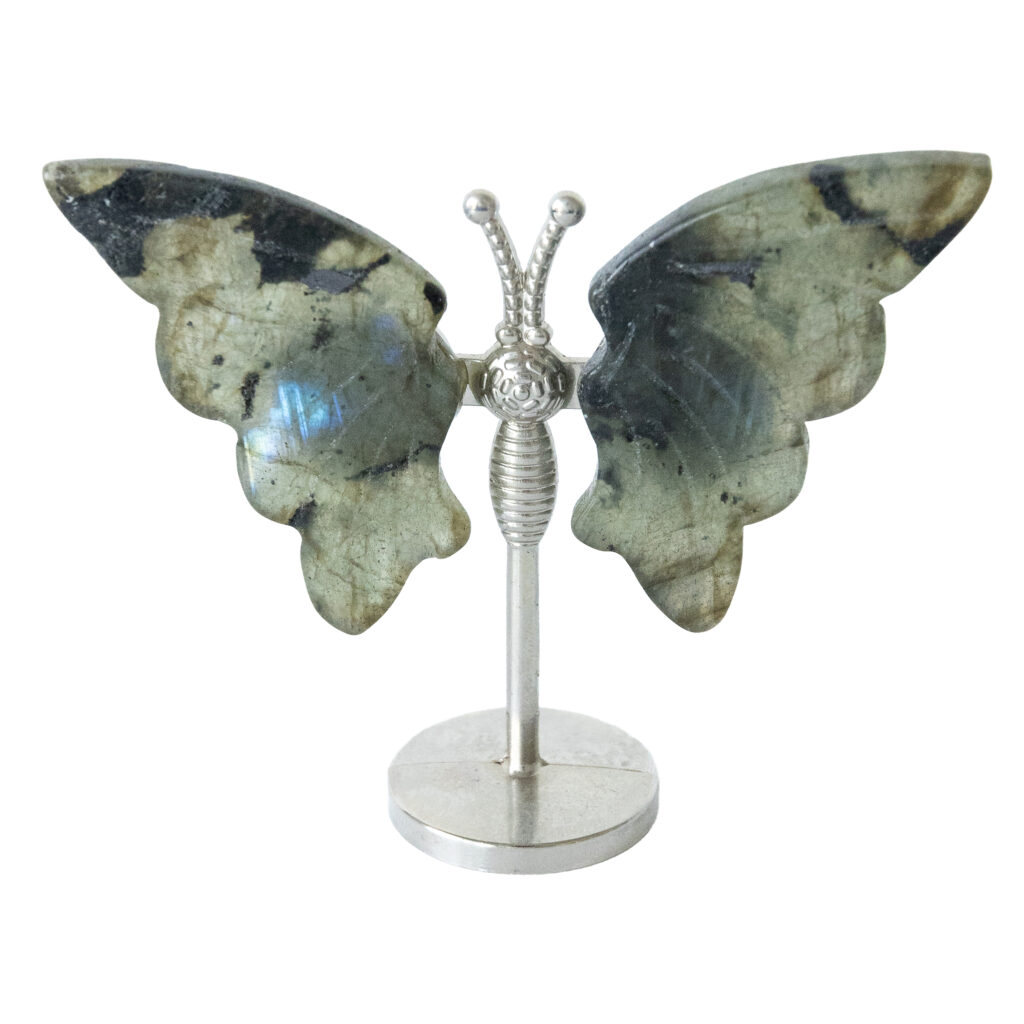 Motyl Figurka Dekoracja Kamień Naturalny Rzeźbiony Motylek na Prezent nr 5