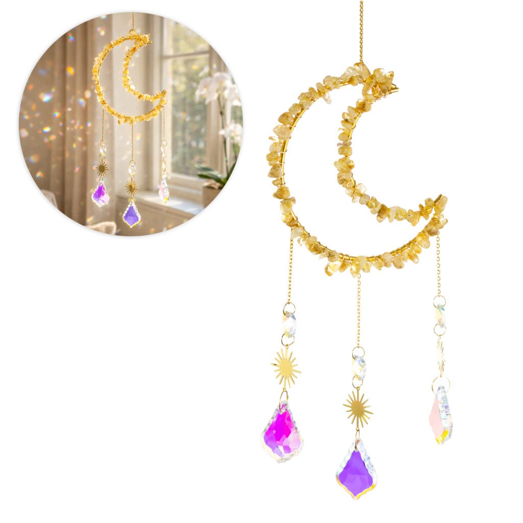 Łapacz słońca Księżyc cytryn