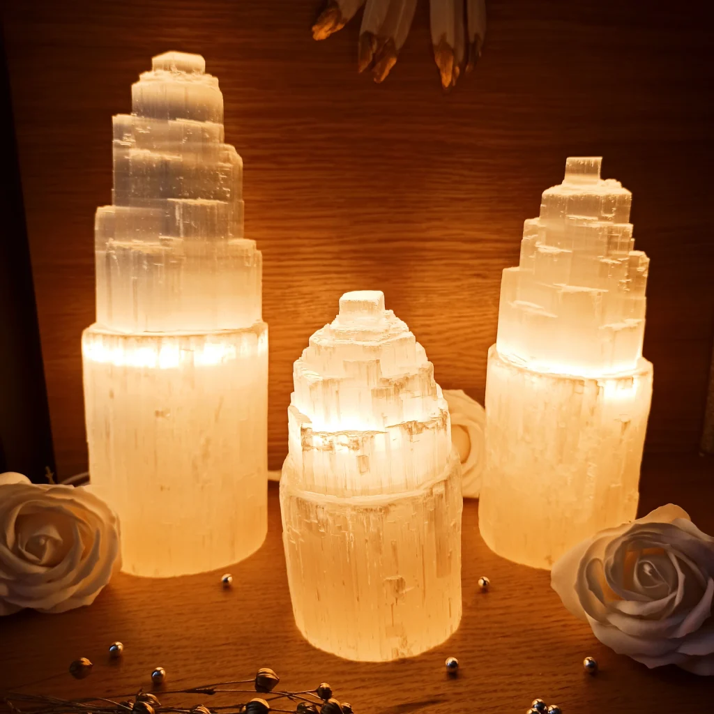 Selenit Lampa Nastrojowa
