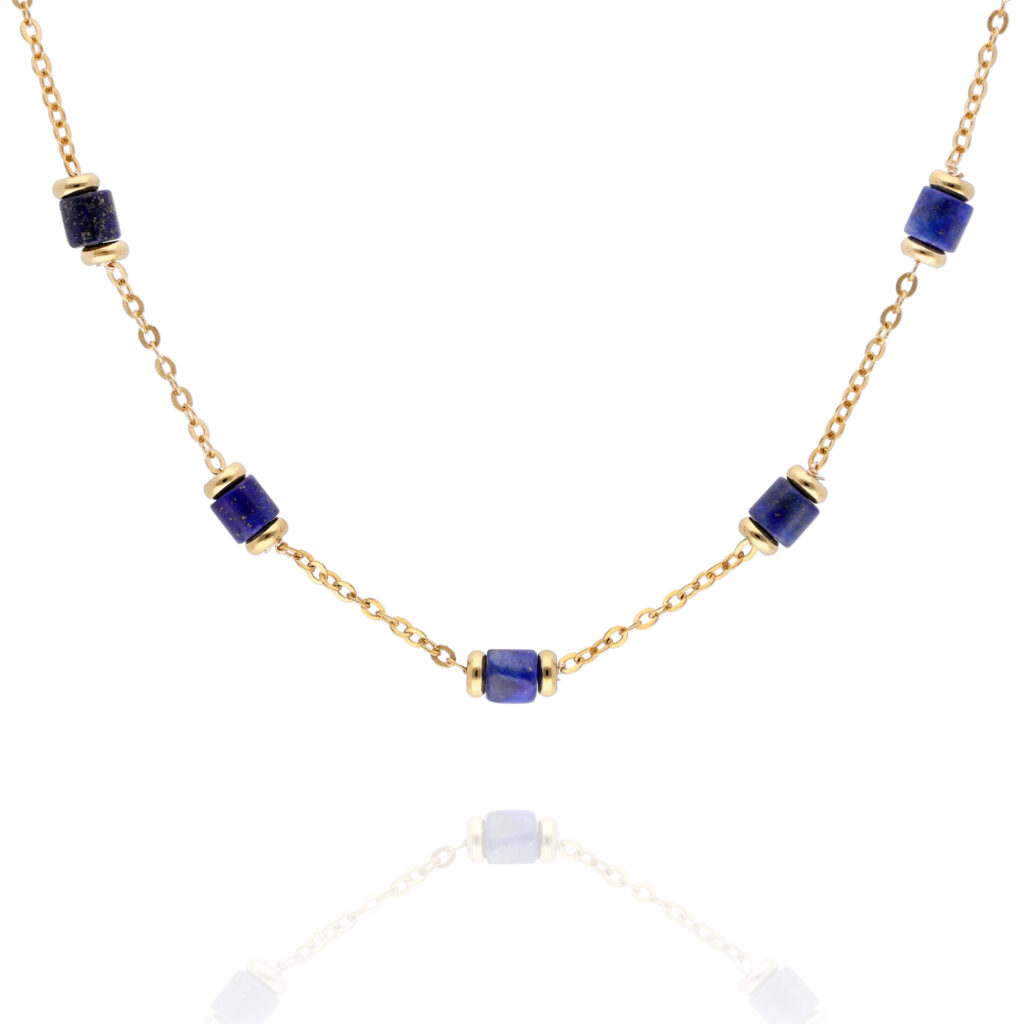 naszyjnik z kamieniem lapis lazuli