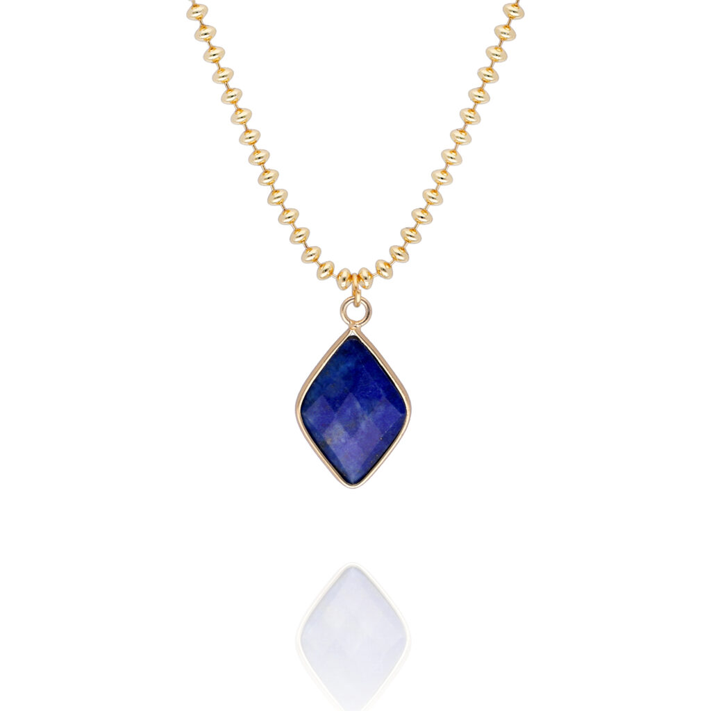 naszyjnik z zawieszką lapis lazuli