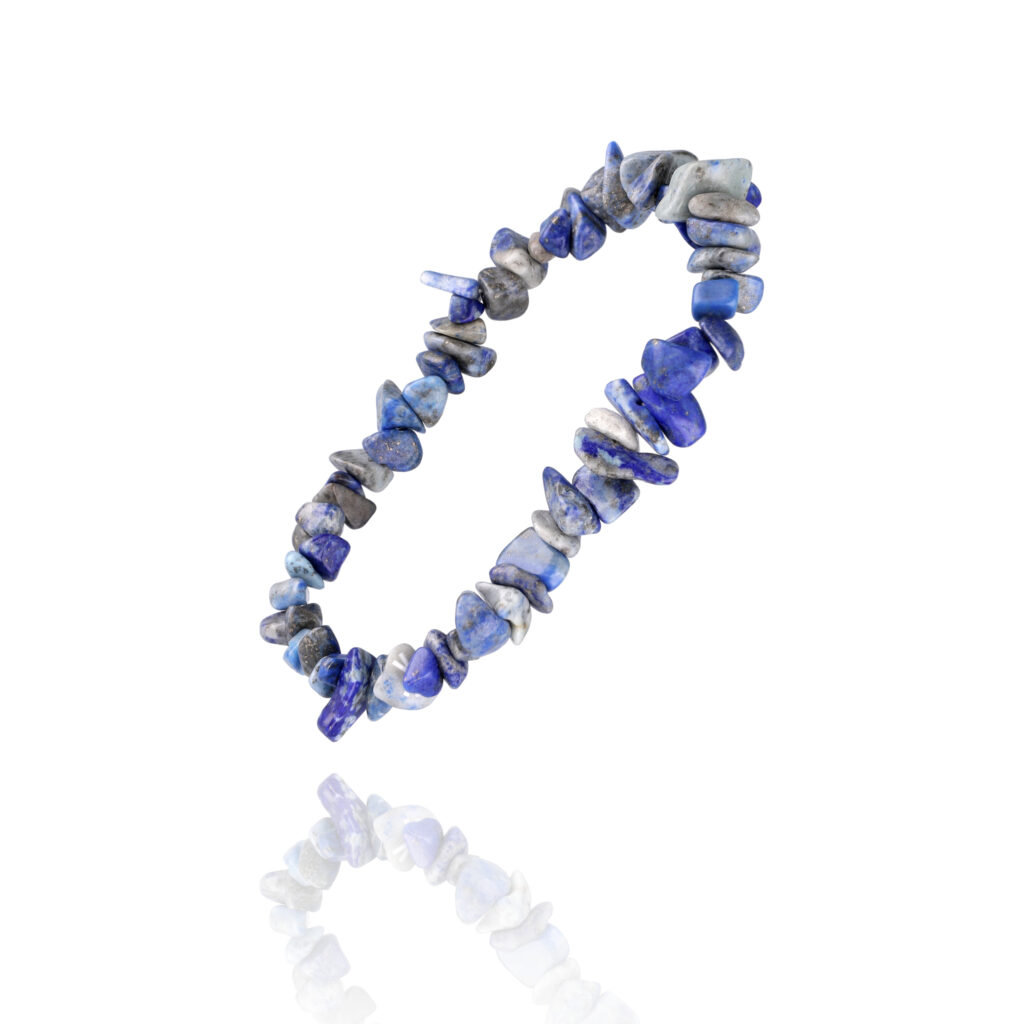 Bransoletka na gumce lapis lazuli