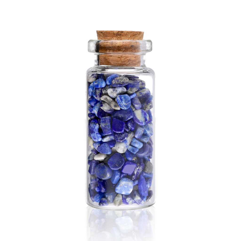 Buteleczka z kamieniami Lapis lazuli