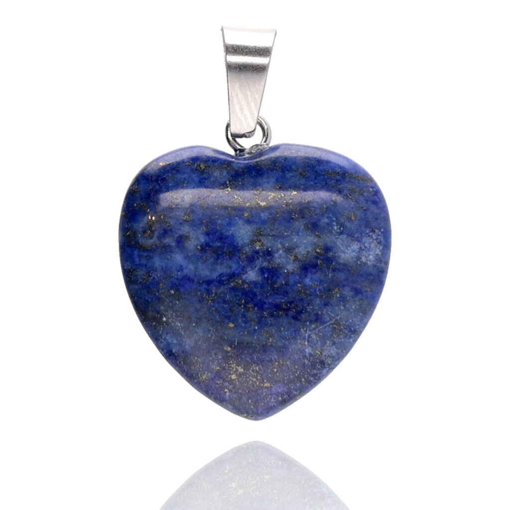 Wisiorek serce z kamienia lapis lazuli